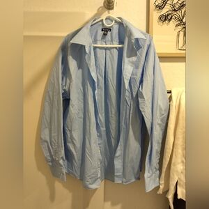 Men's XL blue long sleeve button down